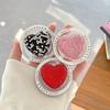 Colorful Rhinestone Heart Phone Holder: Magnetic Magsafe, Desktop Stand, Finger Ring, Portable Airbag.