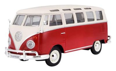 Kyosyo Maisto Volkswagen Samba Finished Product 1/25 White/Red