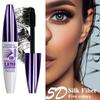 Waterproof Mascara Black Lengthening Volumizing Mascara Natural Long Lasting Smudge-Proof Mascara with Lash Primer
