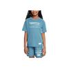 Dri-Fit Breathable Comfortable Soft Sweat-Absorbing Short Sleeve T-Shirt Kids Tops Smoky-Blue Glacier-Blue HJ3743-006