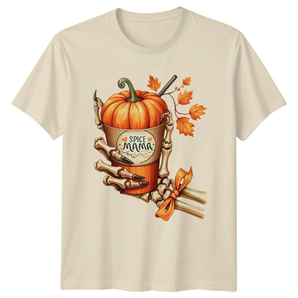 Spice Mama Unisexs TShirt Pumpkin Spice Coffee Halloween Gift For Her