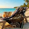 2pac Customize Text Beach Towel Super Soft & Absorbent Suitable for Sports Travel Swimming Yoga Bathroom Beach And Pool