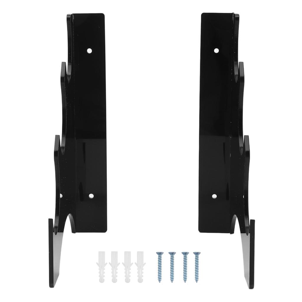 Sword Hanger Display Holder Acrylic Wall Mounted 3 Layers Sword Rack for Retail Stores Home Decoration Black