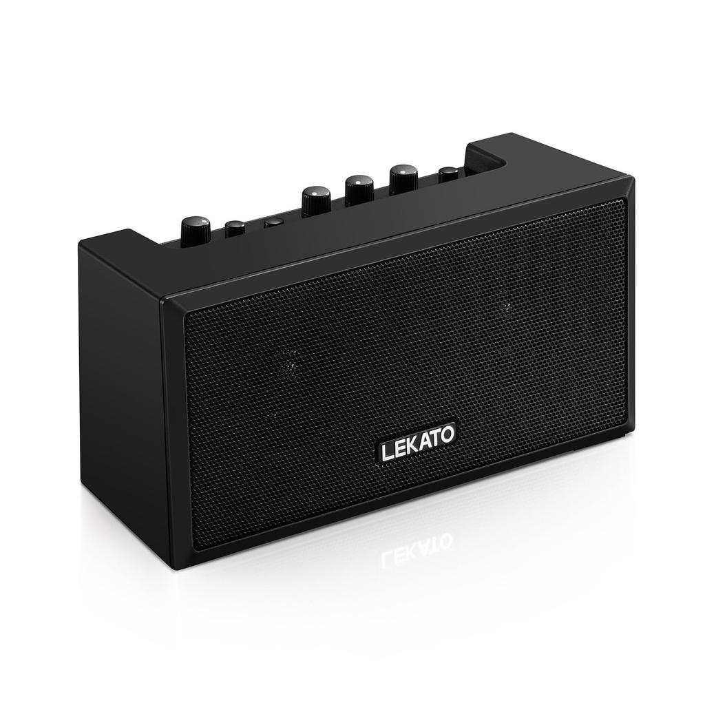 Portable 5W Mini Guitar Amplifier with Clean Overdrive Mini and Everyday Practice Effect, Bass, Bluetooth, (Black)