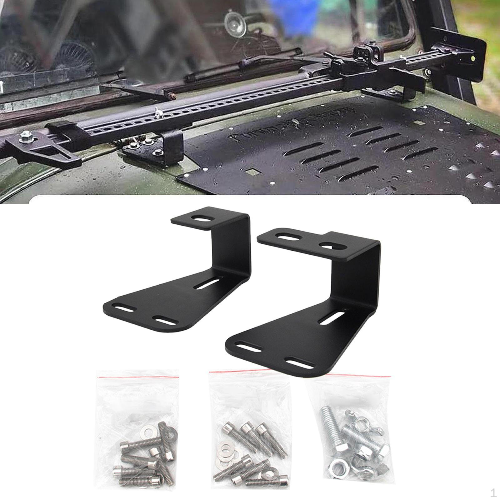 

High Lift Jack Mount Hood Brackets Rack for Wrangler CJ 1944-1986