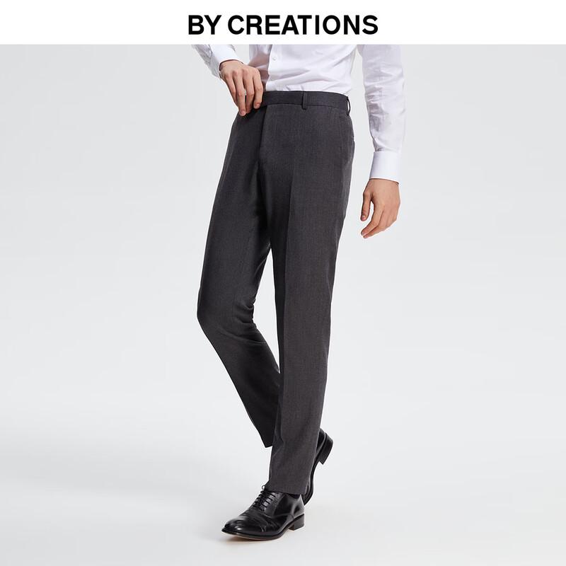 By Creations Men s Pure Australian Wool Flannel Slim Fit Business Trousers 44