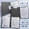 Macaron Color Frosted A4 Document Storage Clipboard with Thick Foam Board
