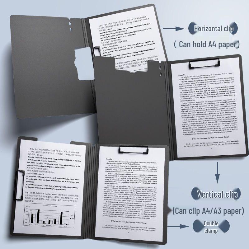 Macaron Color Frosted A4 Document Storage Clipboard with Thick Foam Board