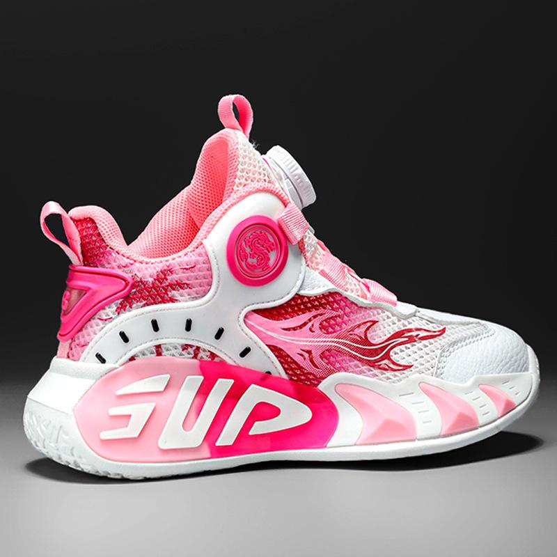 Boys' Sports Shoes Summer Mesh Breathable 2025 New Children's Shoes Medium and Older Boys Running Basketball Net Shoes