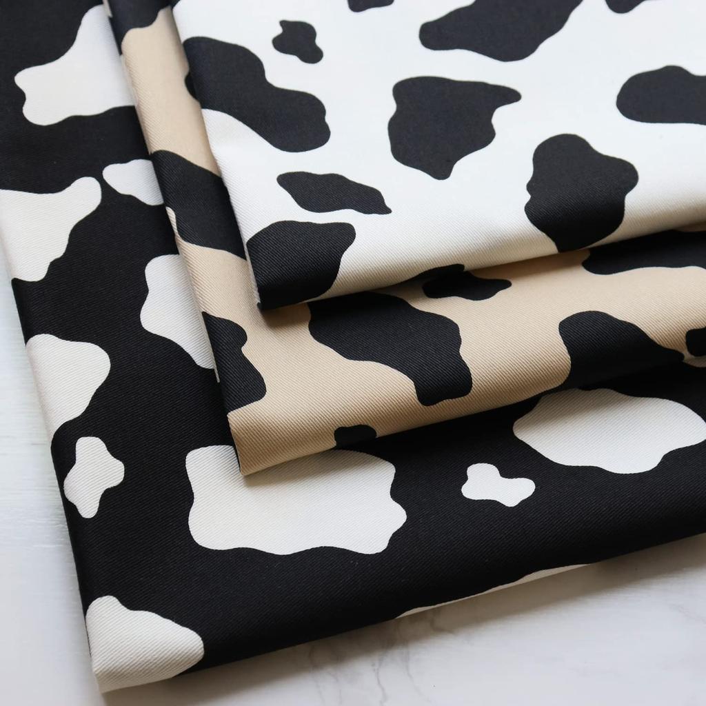 Nippon Chuko NBK Twill Cow Color Approximately 112cm 4m Fabric, Print, A, Wide, Cut, IBK7070-11A-4M