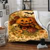 1pc Pumpkin, Halloween Blanket Lightweight Flannel Blanket Throw Blanket For Sofa, Bed, Travel, Camping, Livingroom, Couch, Chair, And Bed yy250902618