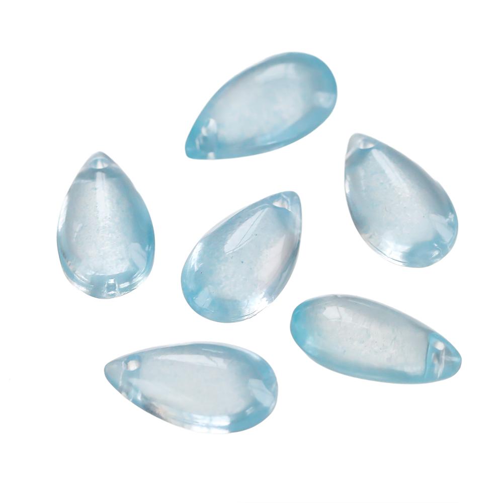 10pcs 8*14mm Water Drop Shaped Glass Pendants Czech Loose Spacer Beads For DIY Crafts Necklace Bracelet Charm Jewelry Making
