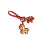 Pure Gold 999 Year of the Horse Keychain Set - Instant Wealth Bag Charm Gift Pendant