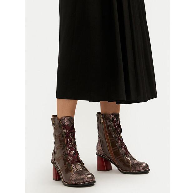 Коричневые ботильоны Laura Vita Evcao 311