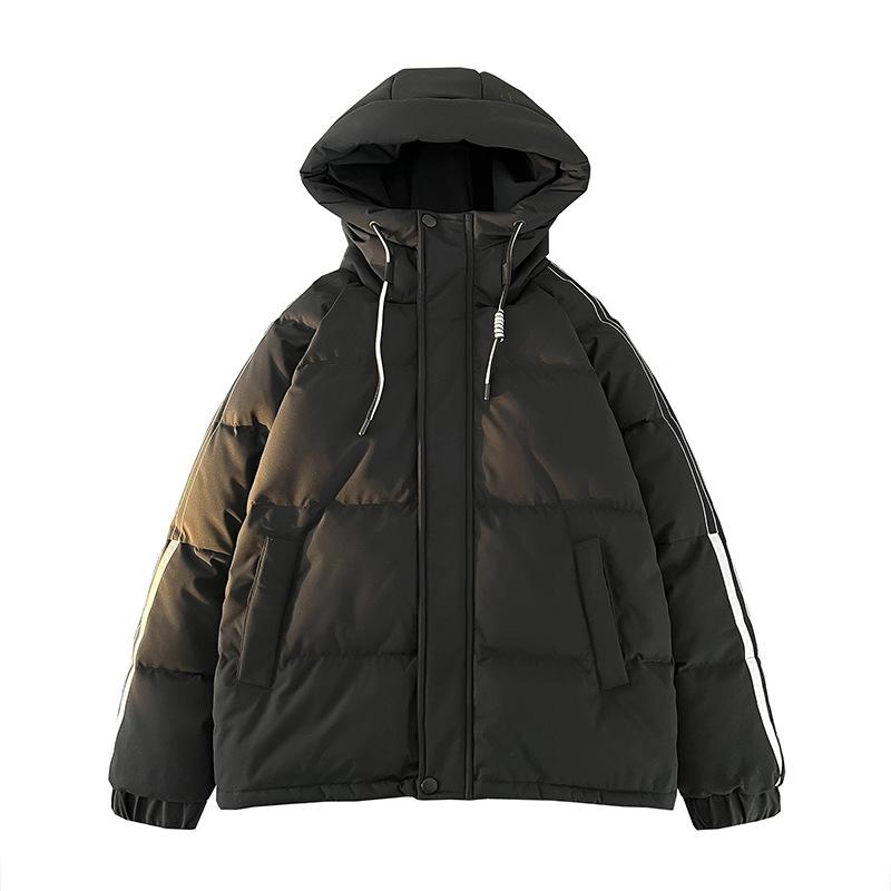 Fashion Trendy Hooded Solid Color Versatile 90 White Duck Down Down Jacket for Both Men and Women, Teenagers Casual Warm Jacket