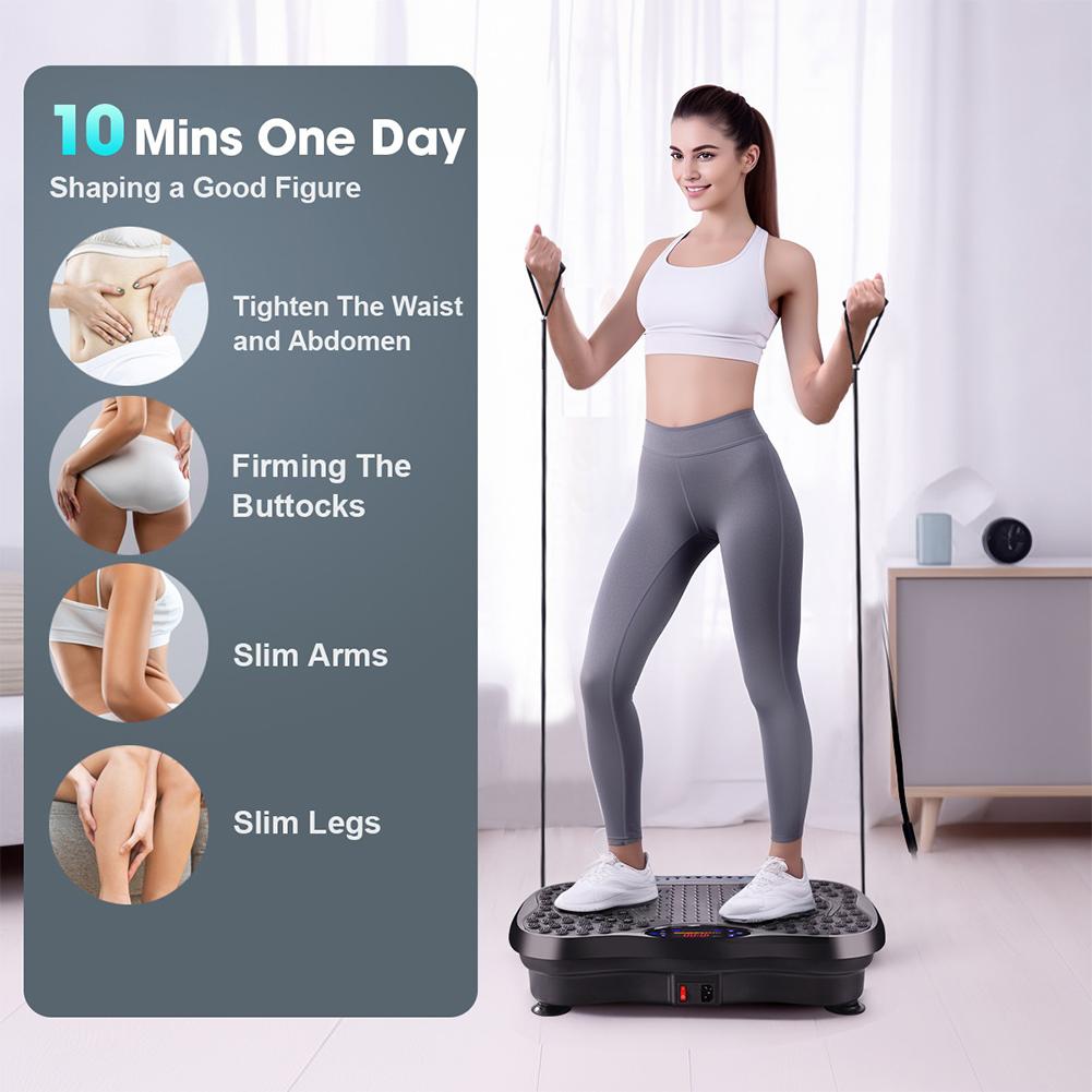 Fat Shaking Machine Adjustable Speed Vibration Plate Exercise Machine Workout Vibrate Stand Home Training Equipment