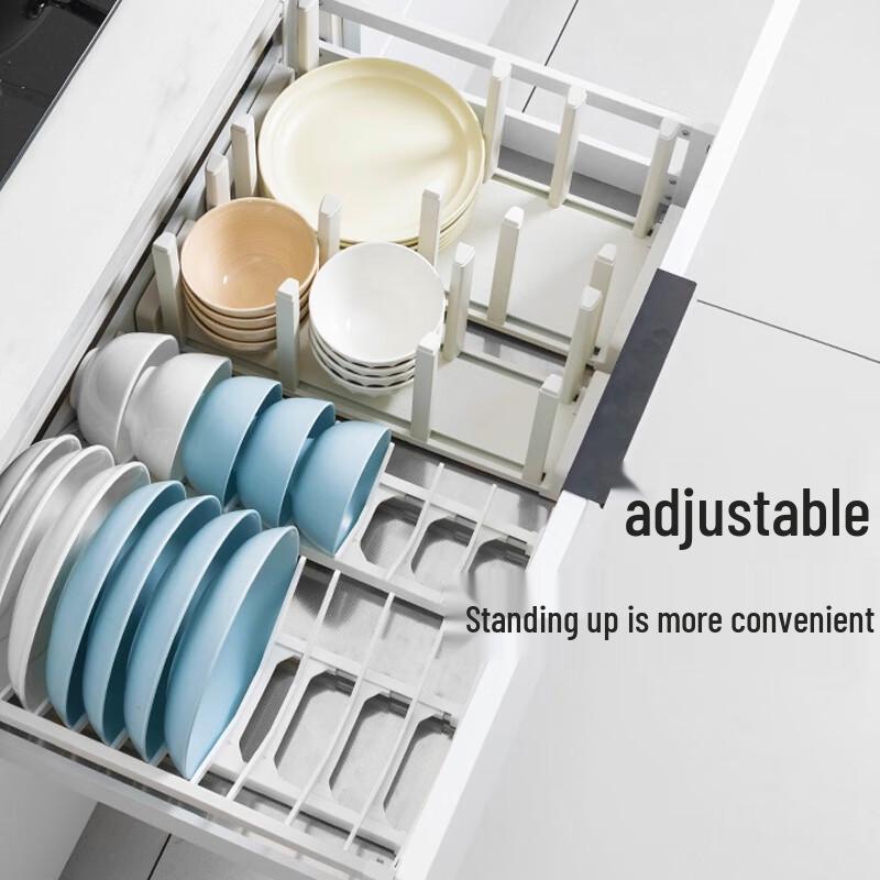 BeiYing 2-Tier Carbon Steel Cabinet Dish Rack