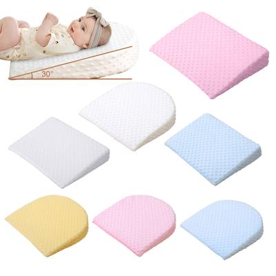 Baby-Stillkissen, Memory Foam-Keilkissen mit abnehmbarem Bezug, doppelseitiges Stillkissen für Säuglinge zum Stillen und Schlafen
