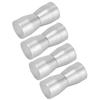 4pcs Glass Door Handles Stainless Steel Pull Knobs Replacement for Home Bathroom Office