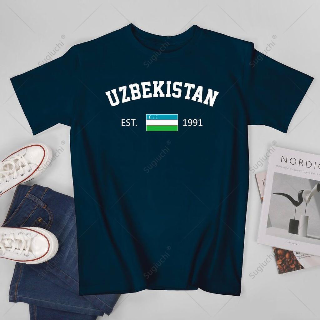 Unisex Unisex Uzbekistan EST1991 Independence Day Tshirt Tees T Shirts WoUnisex Boys 100 Cotton TShirt