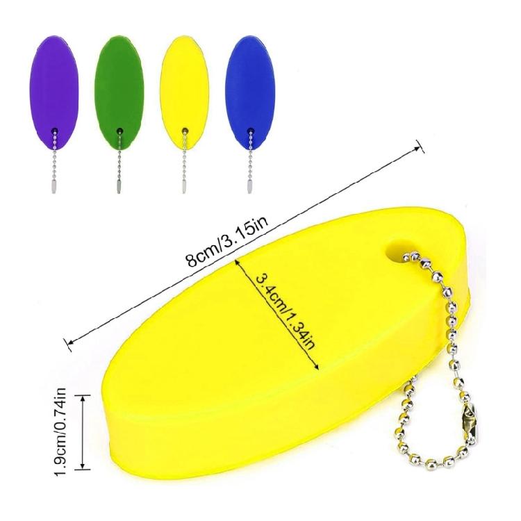 High Buoyancy PU Foam Key Chains Waterproof Floating Designs For Jet Skiing Diving Sailing Easy To Attach Detach Keys
