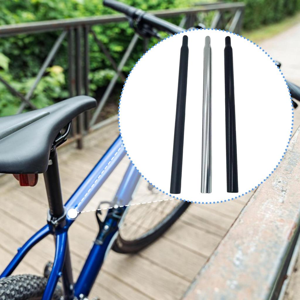 Fahrradsattelrohr 55cm Aluminiumlegierung Sattelstütze Fahrradkomponente Einfach zu installieren für MTB Rennrad