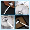 RICISUNG Side Stainless Serving Total Length Easy To Dishwasher Ladle, Steel, Spoon, 22cm, Hygienic, Durable, Wash, Safe, Cookware, Rust-resistant