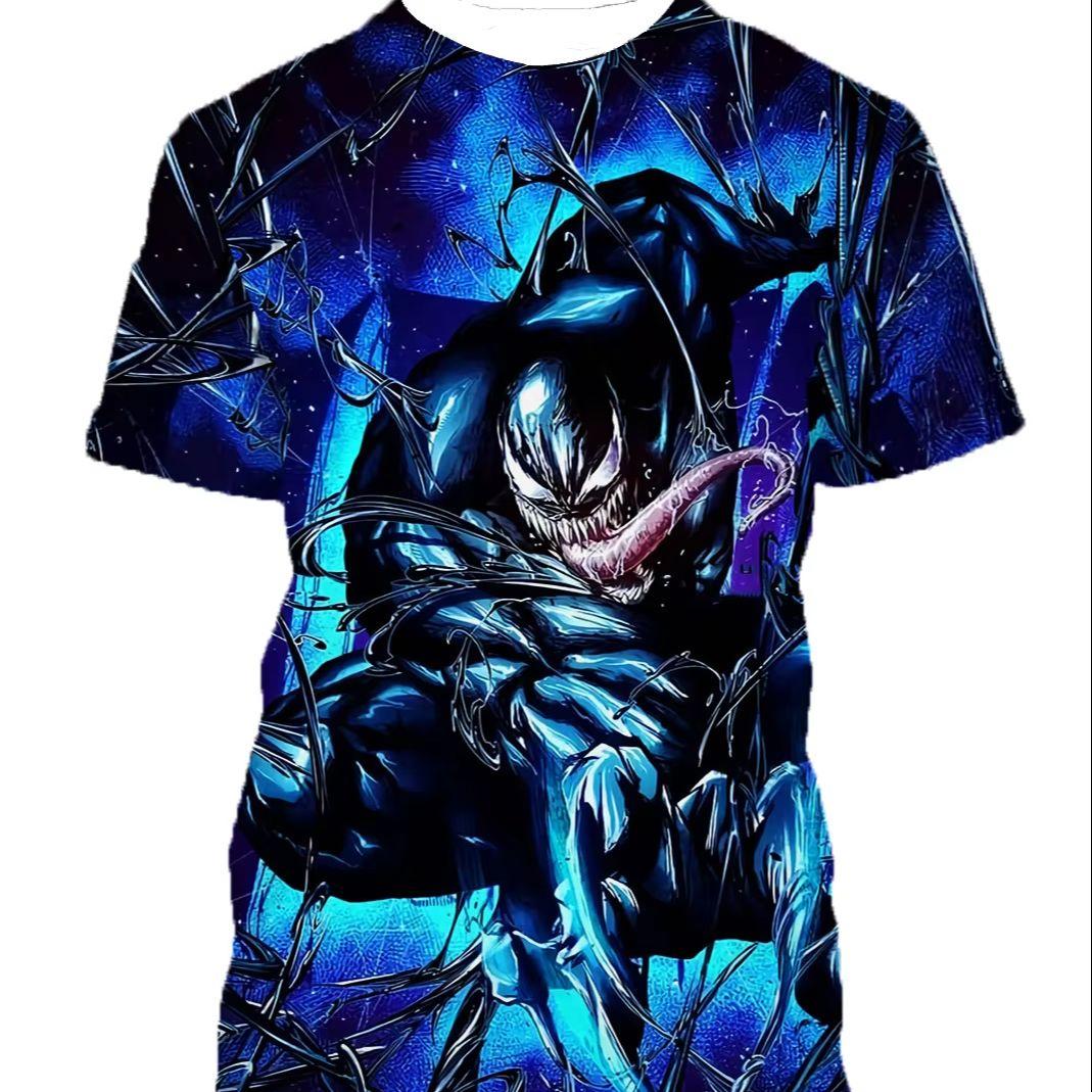 

Marvel Venom Super Villain 3D Printed T-shirt with Anime Comic Pattern Men s Top Street Style Urban Fashion Short Sleeve Clothing XXS