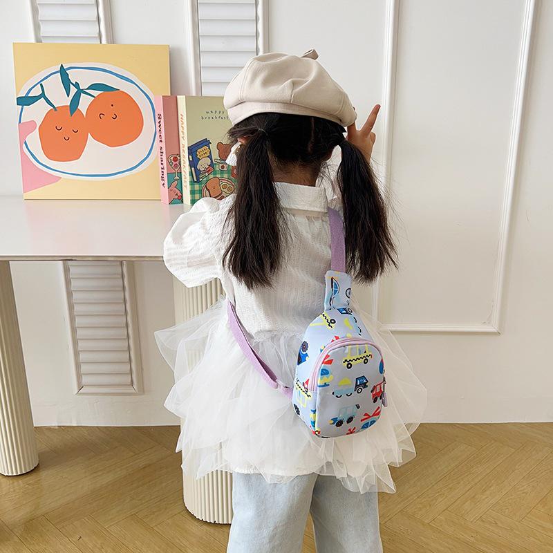 2026 Trendy Graffiti Car Chest Bag: Cute, Large-Capacity Snack & Backpack for Girls