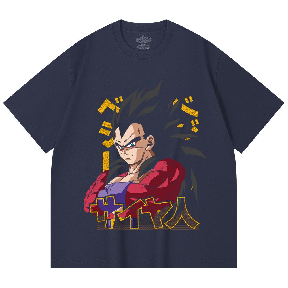 230 Gsm 100% Cotton Dragon Ball V18 Goku Print Unisex Heavy Cotton T Shirt