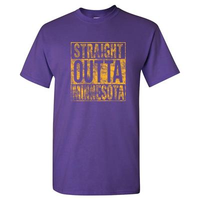 Straight Outta Minnesota - Heimatstolz T-Shirt - Lila