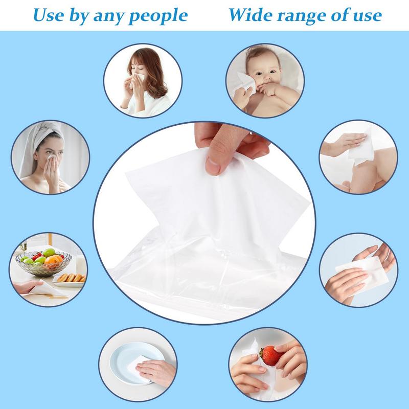 Tissues For Car Double Layer Travel Paper Towels Napkin Holder Refill Comfortable Travel Tissue Packs Travel Facial Tissues For