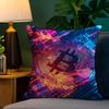 Биткоин Крипто Криптовалюта Btc Персонализированная Подушка Чехол от Пыли Спальня Дети Вечеринка Украшение Наволочка День Рождения Дети