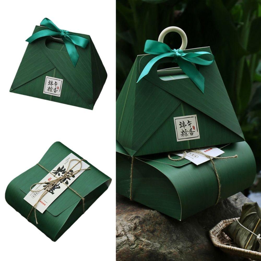 Portable Dragon Boat Festival Gift Box Handheld Luxury Gift Box Portable Gift Bag  Hotel Festival