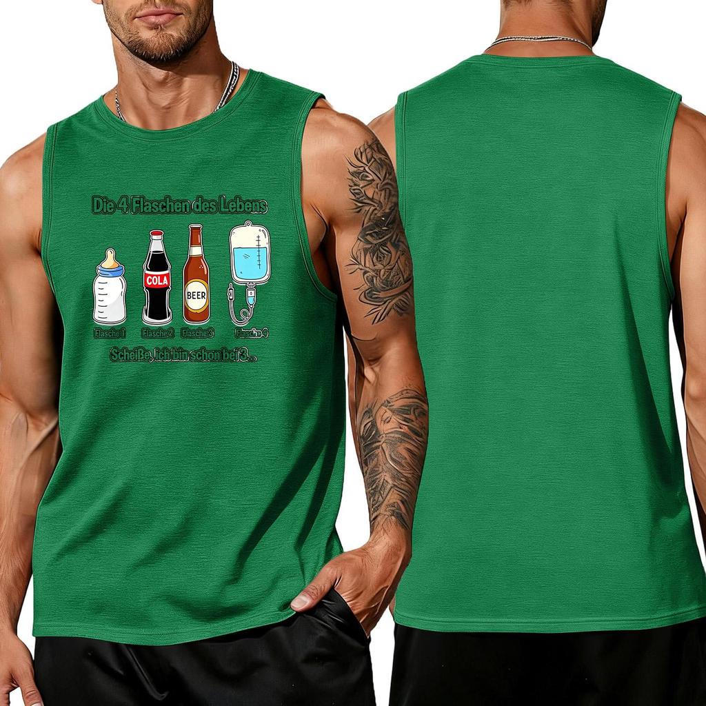 Men Sleeveless Tank Top Casual Summer Shirt Loose Fit Muscle Tee Breathable Lightweight Daily Wear