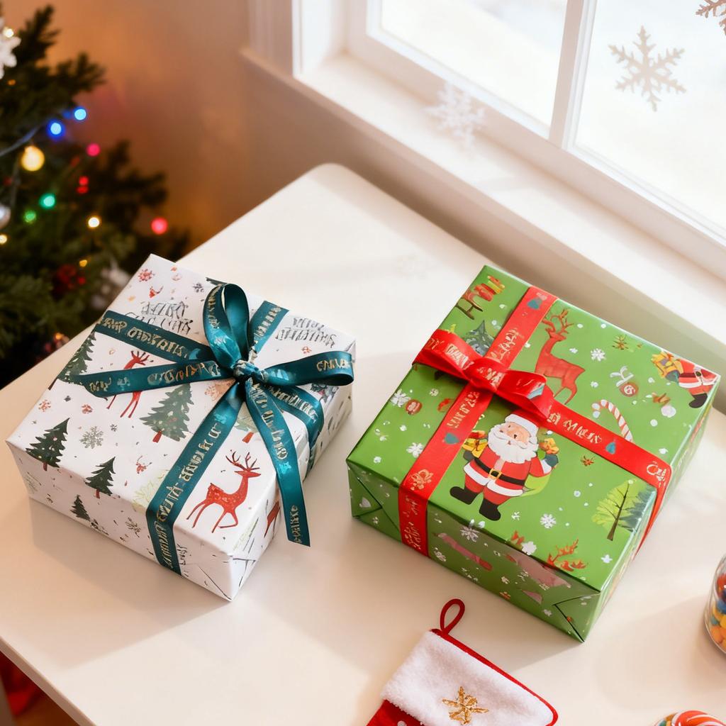 Weihnachtsgeschenkpapier, Kreatives Und Schönes Geschenkpapier
