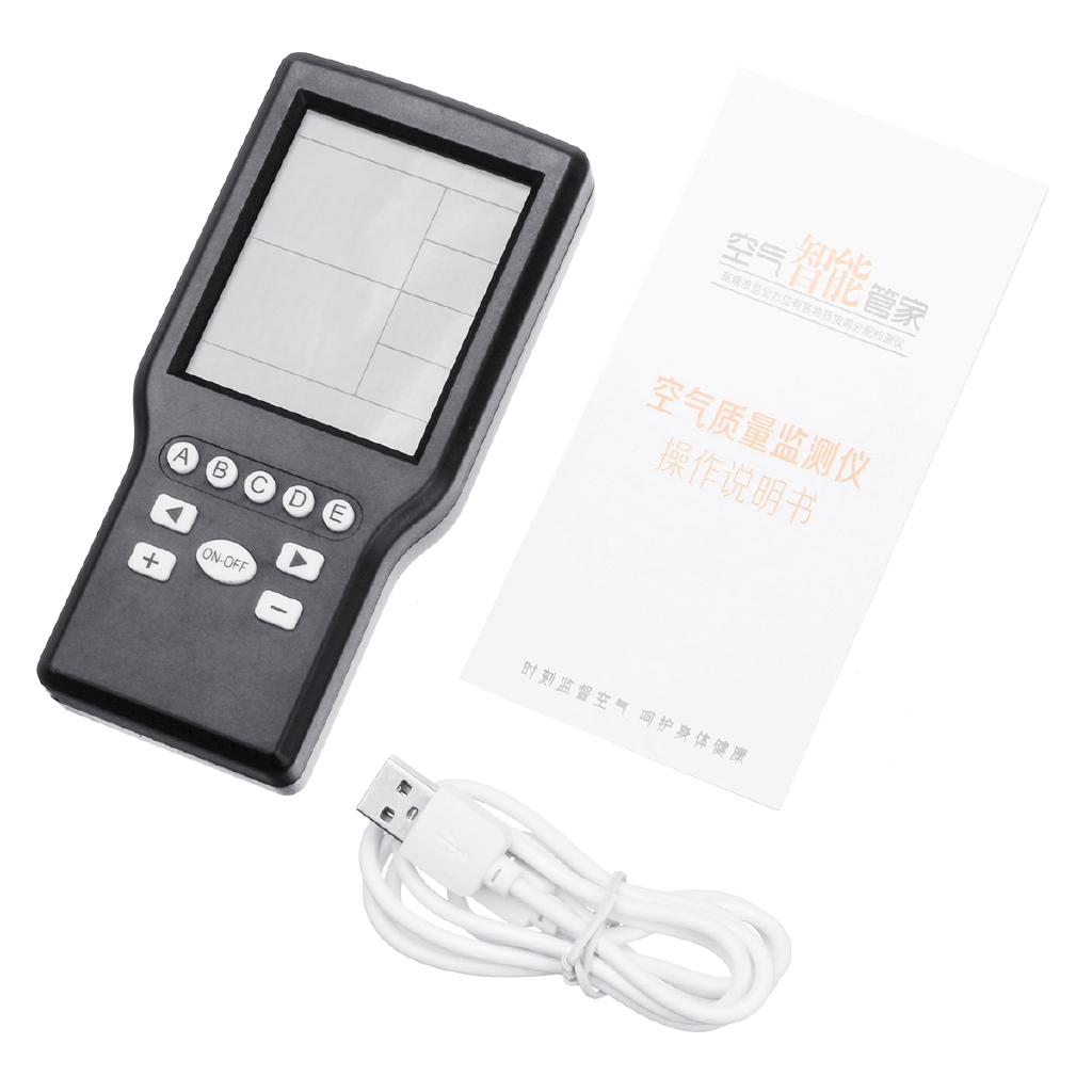 Mini LCD Display Air Quality Monitor Portable Household HCHO TVOC Temperature Humidity Tester Detector Meter Tool New