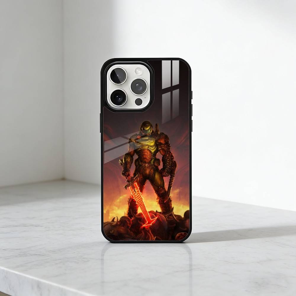 Game D-DOOM Printed  Phone Case For iPhone17,16,15,14,13 Plus,Pro Max Magnetic For Magsafe Wireless Charging