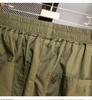 Bequeme Shorts Damen Sommer Neu Grün Elastisch Hohe Taille Locker Weiter Bein Knöchellang Hosen Übergroß