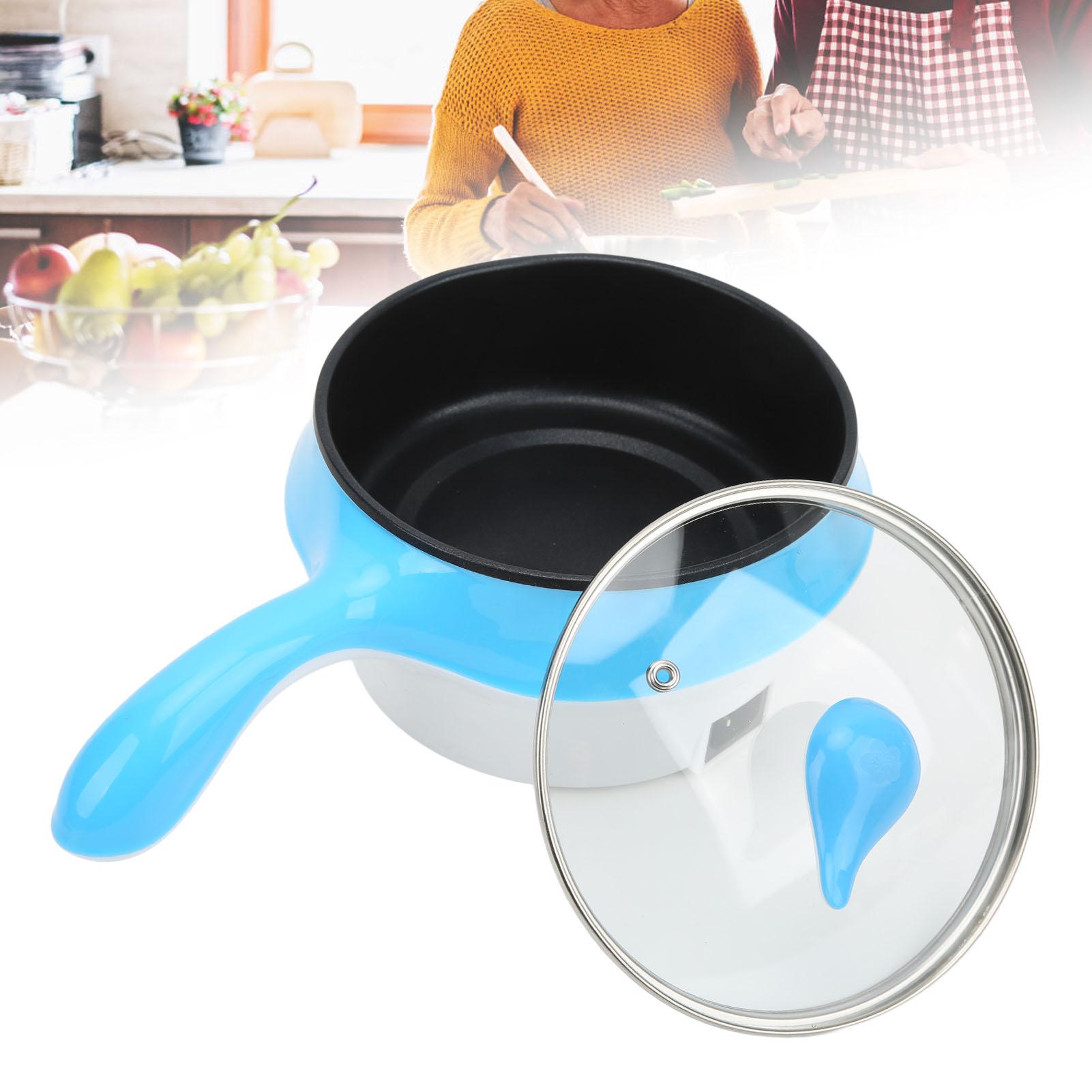 

Electric Hot Mini 1.5L Non Stick Cooking Pot Rapid Noodles Cooker for Household Office UK синий