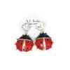 Color Retention Oil Drop Cartoon Stud Earrings, Animal Ladybug Earrings, Niche Trinkets, Girls' Retro Earrings