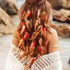 Verstellbares Feder-Stirnband mit Quaste, Regenbogen, Indianer-Stirnband, Boho-Stil, Kopfschmuck, Maskenball