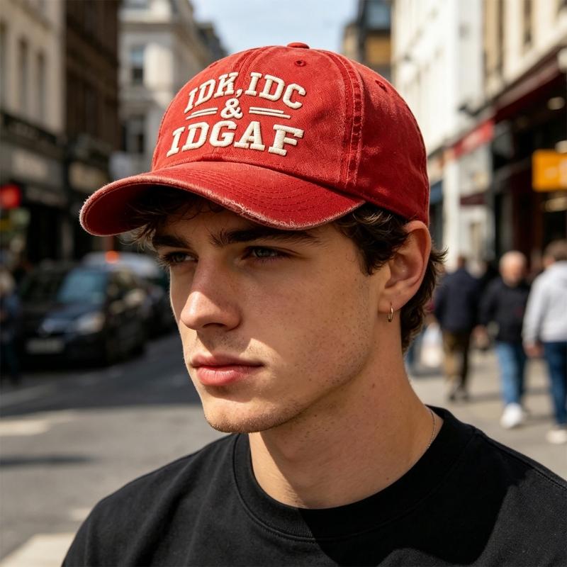 Cappellino da Baseball Unisex in Cotone alla Moda Cappello da Sole da Esterno con Cinturino Regolabile e Design Traspirante Circonferenza Testa 55-60cm