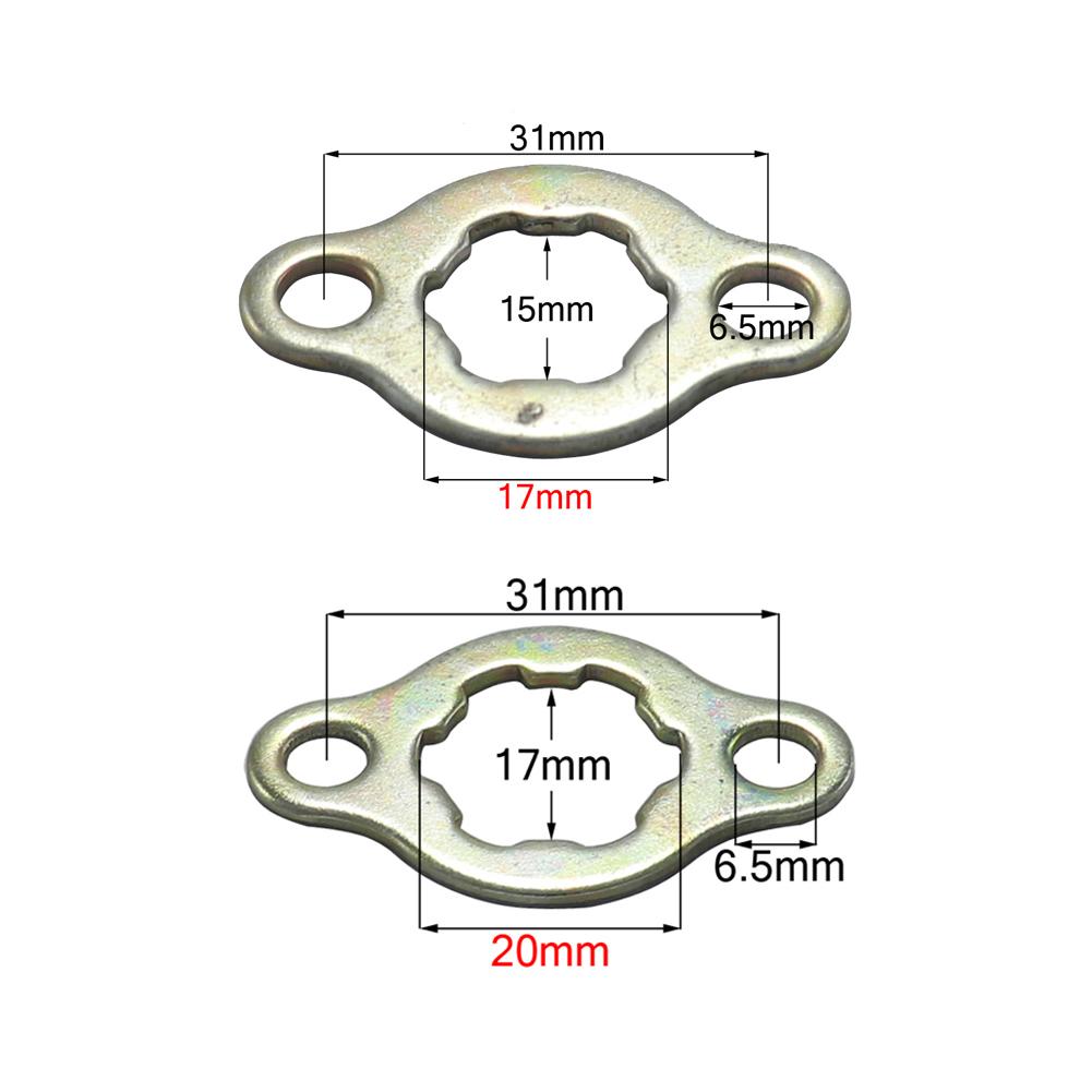 Front Engine 420# 428# 520# 530# 17mm 20mm Chain Sprocket Retainer Plate Locker Gasket Screw