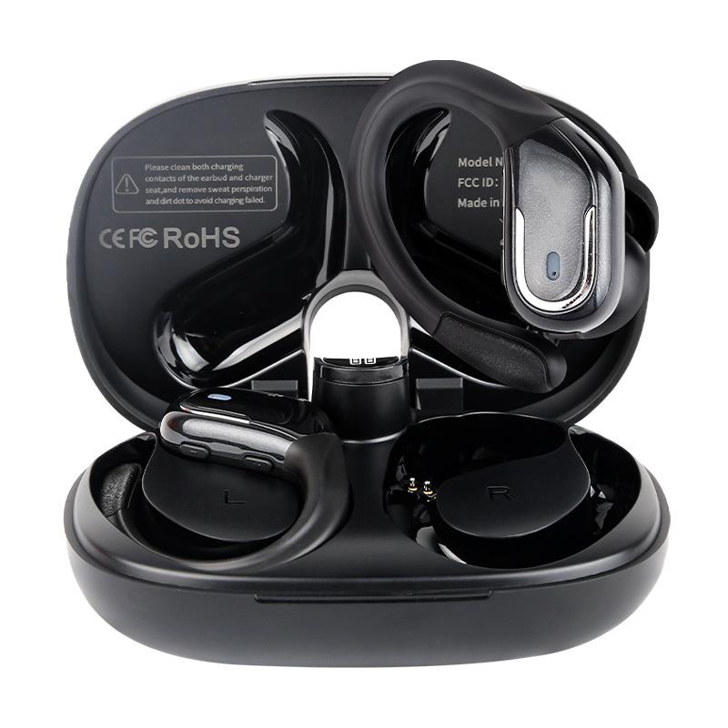 

Ear-hanging wireless earphones Touch noise reduction Waterproof digital display Bluetooth BX-29-JL чорний