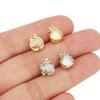 Liangfei Mangosteen Rhinestone Pendant 18k Gold-Plated Copper Necklace Bracelet DIY Jewelry