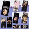 Islamic Arabic Hijab Girl For iPhone 16 15 14 Pro Max Phone Case For iPhone 16 15 13 11 12 Pro Max Mini 7 8 Plus XS X XR Cover