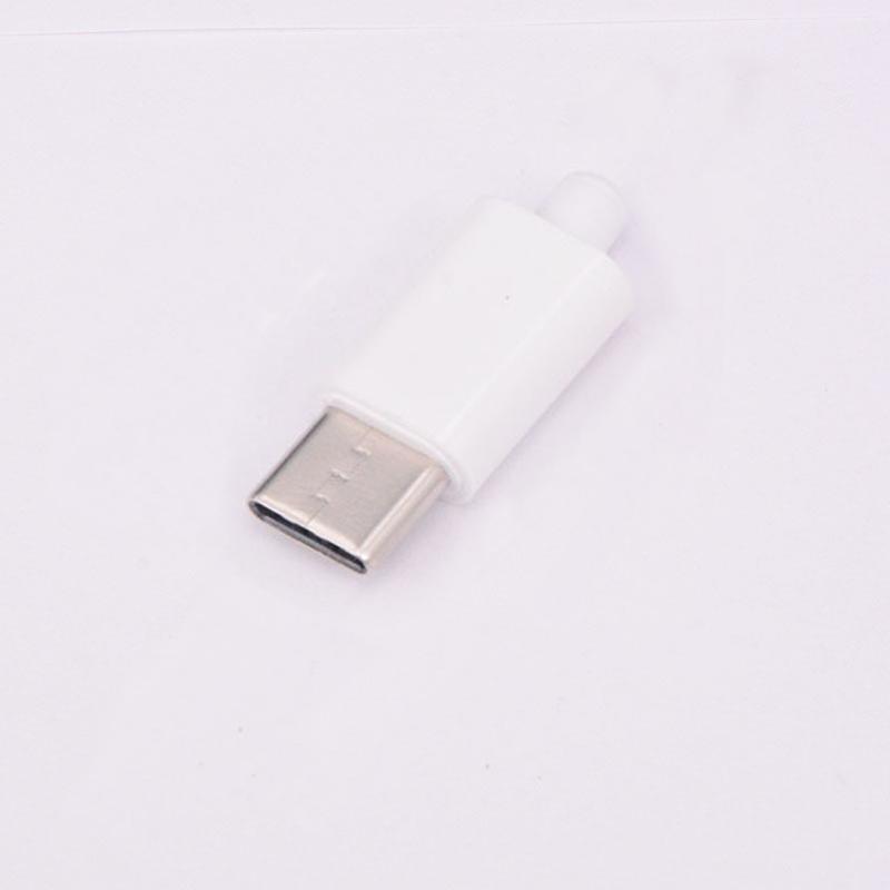 5/2pcs TYPE C USB 3.1 24Pin Male Plug Welding Connector Adapter with Housing Type-C Charging Plugs Data Cable Accessories Repair