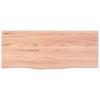 VidaXL Wall Shelf Light Brown 100x40x2cm Solid Treated Oak Wood 363683