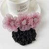 Hair Bun Net Elegant Lace Flower Hairpin Bun Cover Professional Hairstyle Hollow Out Lady Ballet Career Crochet Hairband Hair Accessories